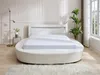 Vente-unique - ABULIS Bett Kunstleder Weiß - B 259 cm x H 99 cm x L 193 cm Bild 2