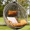 HOME DELUXE Hängesessel Polyrattan Hängesessel CIELO, inkl. Gestell, Sitz- und Rückenkissen I Hängestuhl Bild 2