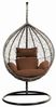 HOME DELUXE Hängesessel Polyrattan Hängesessel CIELO, inkl. Gestell, Sitz- und Rückenkissen I Hängestuhl Bild 4