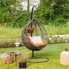 HOME DELUXE Hängesessel Polyrattan Hängesessel CIELO, inkl. Gestell, Sitz- und Rückenkissen I Hängestuhl Bild 5