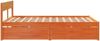 vidaXL Massivholzbett ohne Matratze Wachsbraun 150x200 cm Kiefernholz 3282347 Bild 5