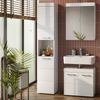 Badschrank Luna Weiß 37 x 190 cm Vicco Bild 3