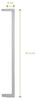 Reer Verlngerung fr Easylock Plus und Easylock Wood Plus Schutzgitter 16 cm, metall, anthrazit Bild 2