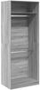 vidaXL Kleiderschrank Grau Sonoma 80x50x200 cm Holzwerkstoff 3307797 Bild 2