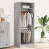 vidaXL Kleiderschrank Grau Sonoma 80x50x200 cm Holzwerkstoff 3307797 Bild 3