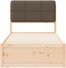 vidaXL Bettgestell mit gepolstertem Kopfteil Taupe 80 x 200 cm 877732 Bild 5