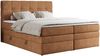 Boxspringbett, Polsterbett, Bett, Schlafzimmer - ERNI-KING - 160x200cm - Orange Stoff - H4 Bild 3