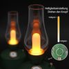 ZMH LED Tischlampe Weihnachtsgeschenk Nachttischlampe Akku Tischlampe Kabellos Vintage Luftbefeuchter Grün Duftlampe Geschenk Bild 3