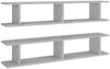 vidaXL Wandregale 2 Stk. Betongrau 105x18x20 cm Holzwerkstoff 807209 Bild 2