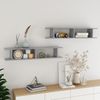 vidaXL Wandregale 2 Stk. Betongrau 105x18x20 cm Holzwerkstoff 807209 Bild 1