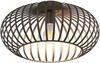 Deckenleuchte Deckenlampe Metallschirm Rostfarben Rund 63270111 Bild 5