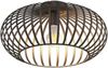 Deckenleuchte Deckenlampe Metallschirm Rostfarben Rund 63270111 Bild 4