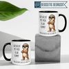 Momentals Tasse Faultier – „Wer nicht mit mir klar kommt“ – lustiger Geschenk Becher, Gratis Versand · Links-&Rechtshänder · Spülmaschinenfest Bild 3