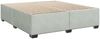 vidaXL Boxspringbett mit Matratze Hellgrau 200x200 cm Samt 3286396 Bild 5