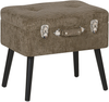 Hocker beige Cord MALLARD Bild 4