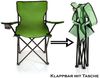 BigDean Campingstuhl Faltstuhl Campingstuhl Anglerstuhl Getränkehalter Klappstuhl (Packung, 1 St), Grün, Klappbar, Getränkehalter, Tragetasche Bild 3
