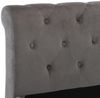 vidaXL Bettgestell Grau Samt 200x200 cm 288563 Bild 5