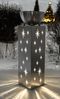 Sternensäule MANN mit LED - Edelstahl Silber 76x25,5x25,5cm | Dekoration Wohnzimmer Büro Bild 2