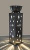 Sternensäule MANN mit LED - Edelstahl Silber 76x25,5x25,5cm | Dekoration Wohnzimmer Büro Bild 3