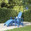 vidaXL Adirondack-Gartentisch Meeresblau 38x38x46 cm HDPE 318644 Bild 3