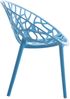 CLP 4er Set 'Hope' Gartenstuhl mit Armlehnen, stapelbar & wetterfest, recyceltem Polypropylen, Blau, 4 Bild 5