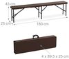 Relaxdays Bierbank 2er Set 180 cm Bild 5