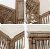vidaXL Gartensofa-set 6 pcs Beige und Cremeweiß Poly-Rattan 3435423 Bild 4