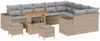 vidaXL Garten-Sofa-Set mit Kissen mit Kissen 12 pcs Beige und Hellgrau 3363997 Bild 2