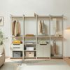 Standgarderobe Jässaatka mit 3 Ablagen 200x61x40 cm Grau [en. casa] Bild 4