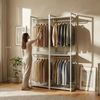 Standgarderobe Jässaatka mit 3 Ablagen 200x61x40 cm Grau [en. casa] Bild 2