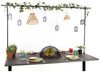 Esschert Design Tisch-Deko-Stange mit Klemmen Schwarz Bild 3