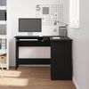 vidaXL Eck-Schreibtisch Schwarz Eichen-Optik 120 x 140 x 75 cm 862450 Bild 4