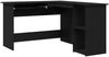 vidaXL Eck-Schreibtisch Schwarz Eichen-Optik 120 x 140 x 75 cm 862450 Bild 2