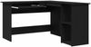 vidaXL Eck-Schreibtisch Schwarz Eichen-Optik 120 x 140 x 75 cm 862450 Bild 5