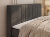 Boxspringbett INERO KING DUO mit Stauraum, Doppelbett 140x200, Bett mit Multipocket-Matratze H4 und Topper Visco, modernes Boxspringbett, hohe Kopfteil - Dunkelgrau Velvet Bild 5