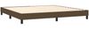 vidaXL Boxspringbett mit Matratze Dunkelbraun 200x200 cm Stoff, Härtegrad: H2 [3140164] Bild 4