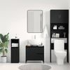 vidaXL Badezimmerschrank mit Tür Schwarz Eichen-Optik 65 x 33 x 60 cm 862812 Bild 4