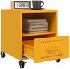 vidaXL Nachttische 2 Stk. Senfgelb 36x39x43,5 cm Stahl 846711 Bild 4