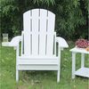 NJLyuhome Gartenstuhl Allwetter-Adirondack-Stuhl mit integrierter Fußstütze & Getränkehalter (1 St), Wetterfester Adirondack-Stuhl für Terrasse, Balkon & Garten Bild 4