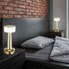 LED Tischleuchte, dimmbar, USB, messingfarben, H 21,5 cm Bild 5