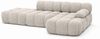Kaiser Möbel Ecksofa modular mit Hocker, Sofa L-Form, Bouclé-Stoff Abriamo, Selia, Ecksofa mit Hocker, Modernes Design,Weiche, abgerundete Form,Hoher Sitzkomfort Bild 3