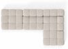 Kaiser Möbel Ecksofa modular mit Hocker, Sofa L-Form, Bouclé-Stoff Abriamo, Selia, Ecksofa mit Hocker, Modernes Design,Weiche, abgerundete Form,Hoher Sitzkomfort Bild 4