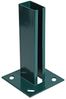 Pfostenträger Aufschraubhülse 10er Set 40x60 mm Doppelstabmatten Zaun Grün Bild 2