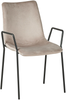 Esszimmerstuhl Samtstoff taupe 2er Set JEFFERSON Bild 4