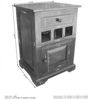 Nachttisch Akazie 46x40x65 nougat lackiert OXFORD #269 Bild 3