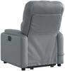 vidaXL Massagesessel mit Aufstehhilfe Grau Kunstleder 3204782 Bild 5