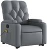 vidaXL Massagesessel mit Aufstehhilfe Grau Kunstleder 3204782 Bild 4