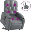 vidaXL Massagesessel mit Aufstehhilfe Grau Kunstleder 3204782 Bild 2