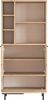 Dmora Kommode Vinta, Wohnzimmerbuffet, Wohnzimmer-Sideboard, Moderne Küchen-Speisekammer, 75x36 h162 cm, Walnuss und Eiche Bild 4