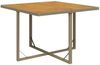 vidaXL Gartentisch Beige 109x107x74 cm Poly Rattan & Massivholz Akazie 316791 Bild 2